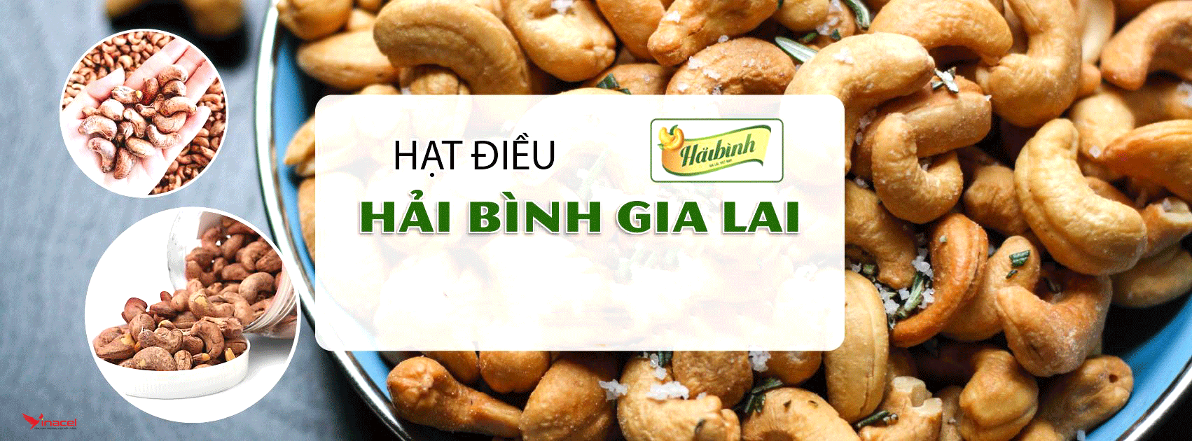 Hạt điều rang củi gói hút chân không 100g Hải Bình