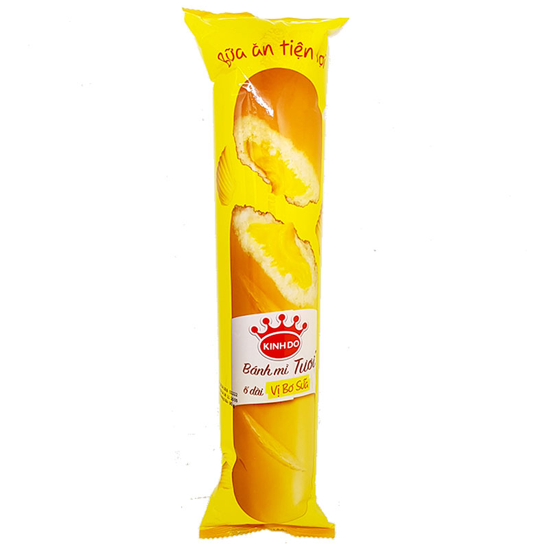 Bánh mì tươi ổ dài nhân bơ sữa