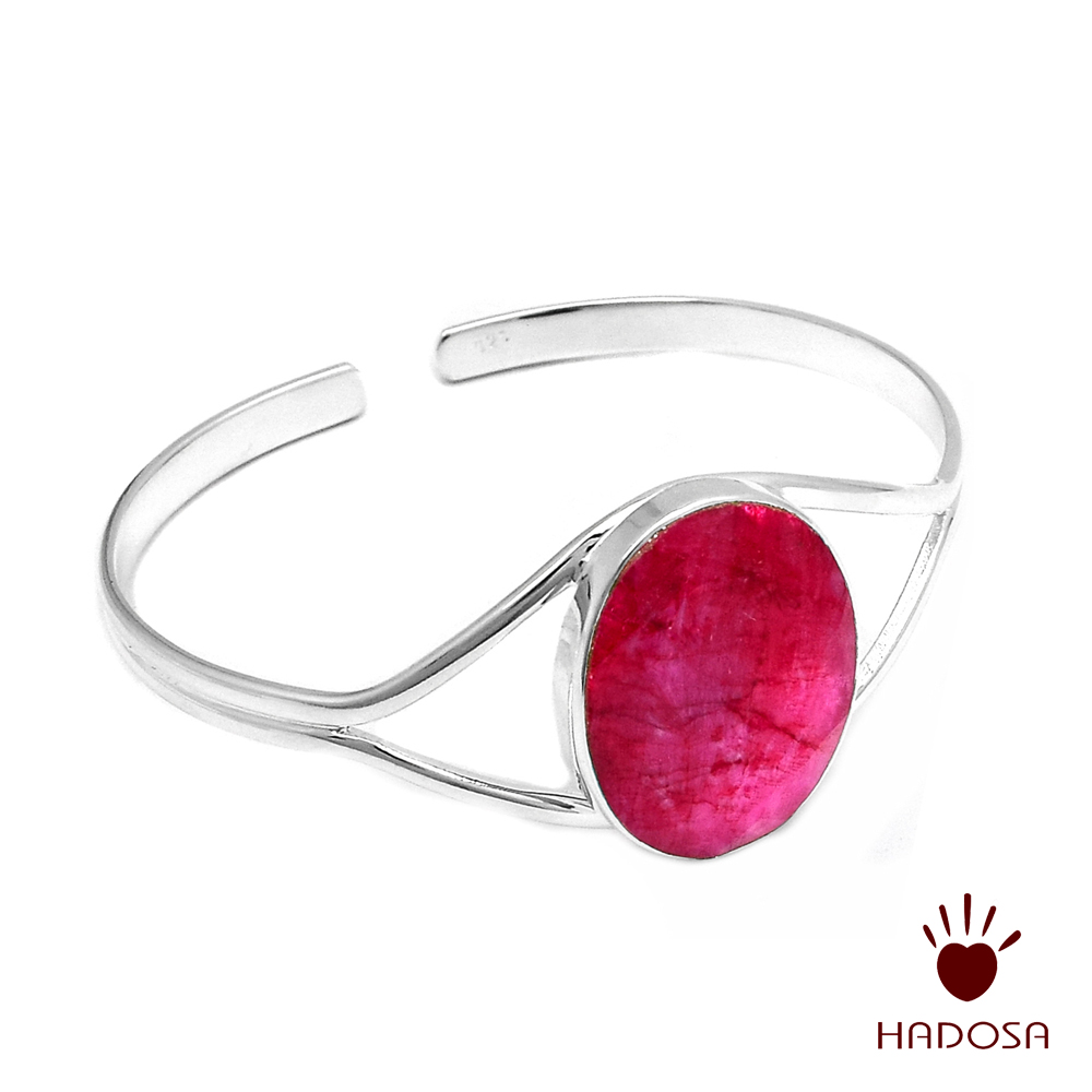 Nhẫn đá Ruby bạc 925 cao cấp Hadosa