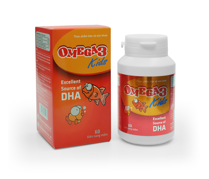 Thực phẩm bảo vệ sức khỏe: Dầu cá Omega 3 Kids (60 viên)