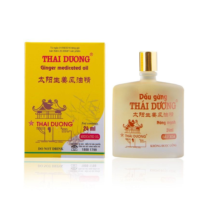 Dầu gừng Thái Dương 24 ML - Giảm ngứa do muỗi đốt, côn trùng cắn