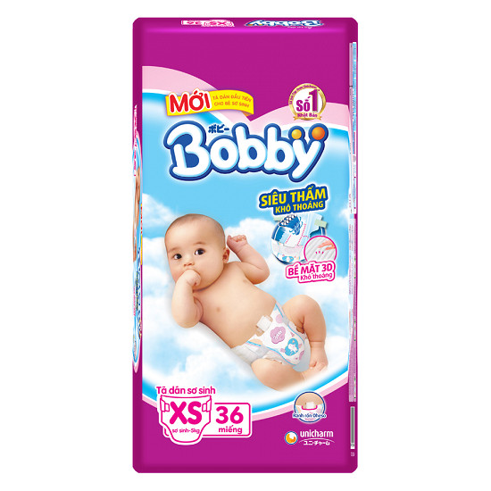 Tã dán Bobby siêu mỏng ( XS)