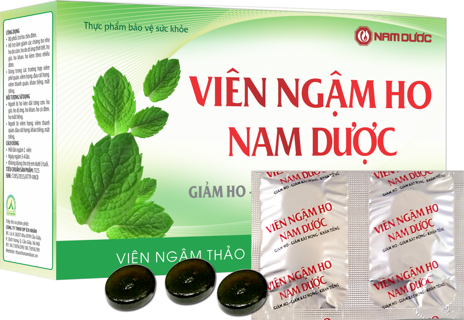 Viên ngậm ho Nam Dược