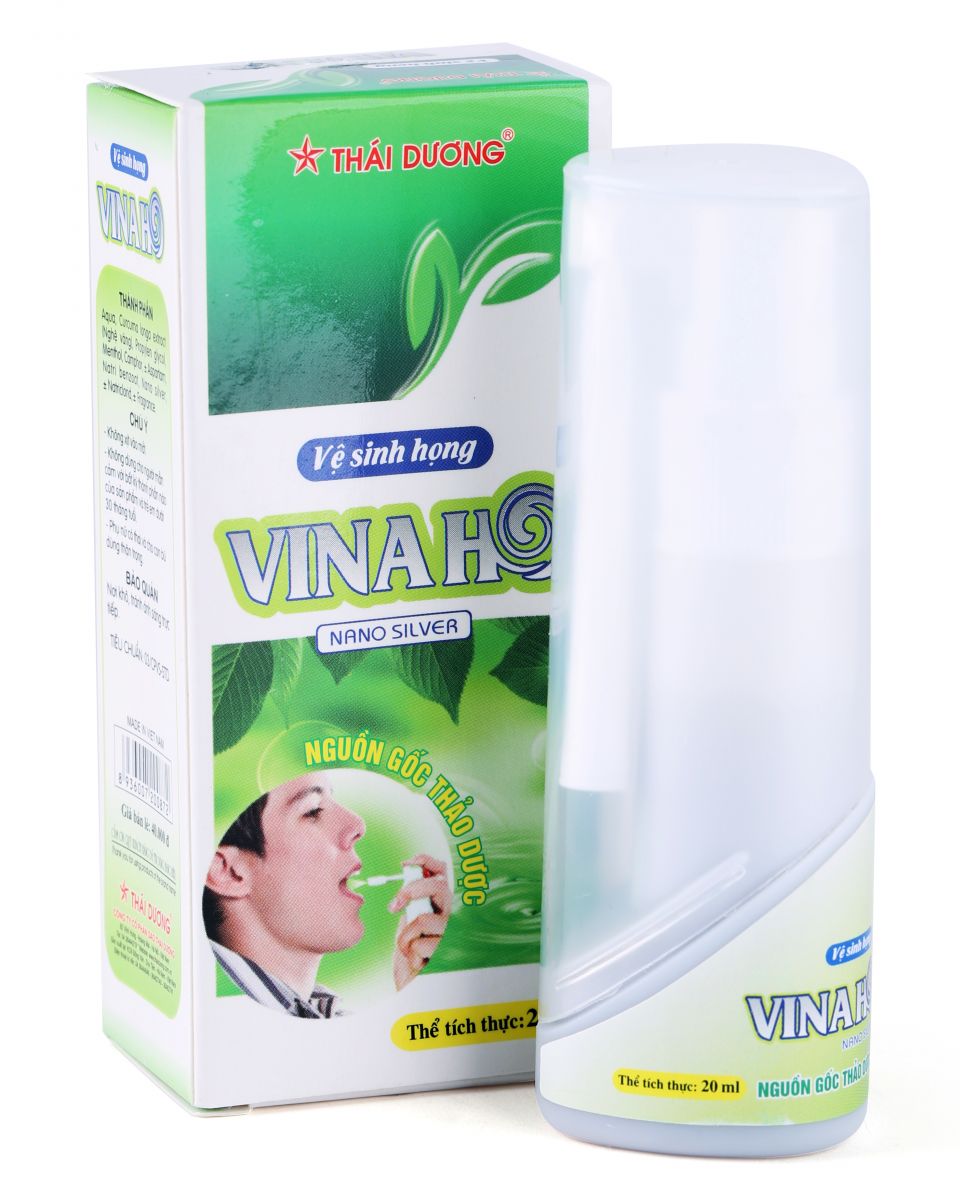 Xịt họng Vinaho Thái Dương - Ngăn ngừa và hỗ trợ điều trị viêm họng, ho