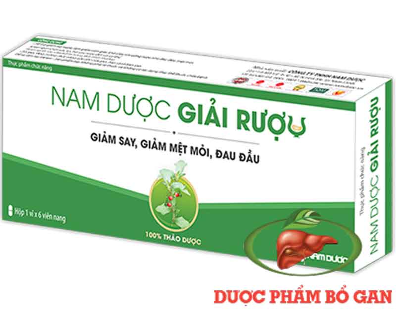 Giải rượu Nam Dược (viên) - Giúp giảm say rượu, giải rượu, giảm các triệu trứng khó chịu sau khi uống rượu