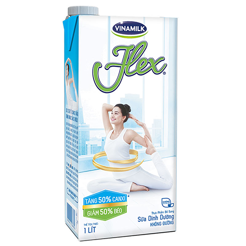 Sữa tiệt trùng giàu canxi Flex Vinamilk