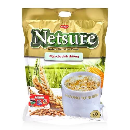 Bột ngũ cốc Netsure hương tự nhiên (túi 500g)