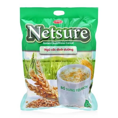 Bột ngũ cốc Netsure hương yến mạch túi 500g