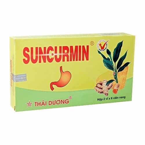 Suncurmin viên nang Sao Thái Dương - Hỗ trợ điều trị đau dạ dày bao tử hiệu quả