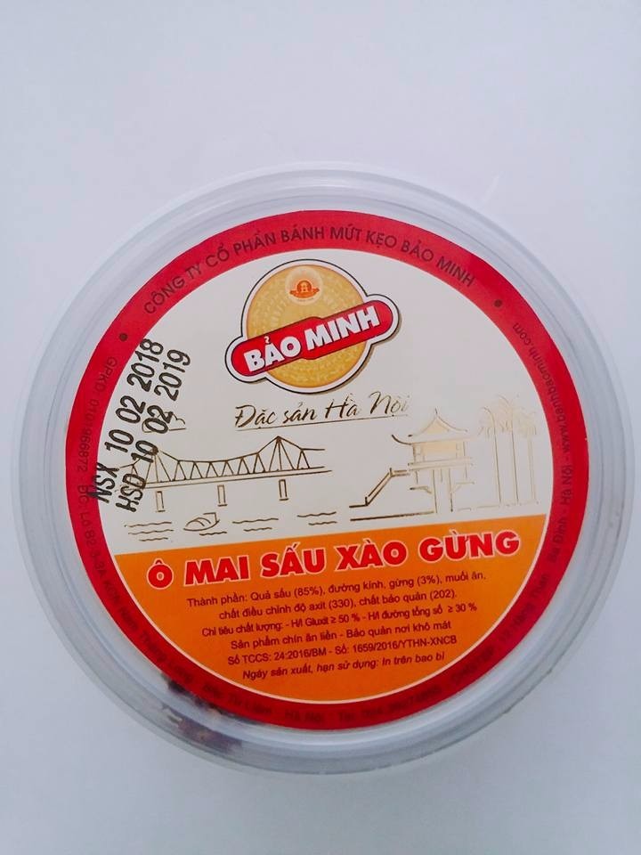 Ô mai sấu xào gừng