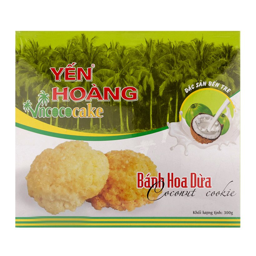 Bánh hoa dừa Yến Hoàng hộp 300g