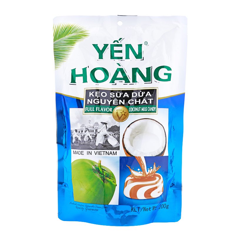 Kẹo sữa dừa nguyên chất Yến Hoàng gói 200g