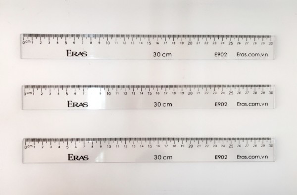 Thước kẻ trắng 30cm E905