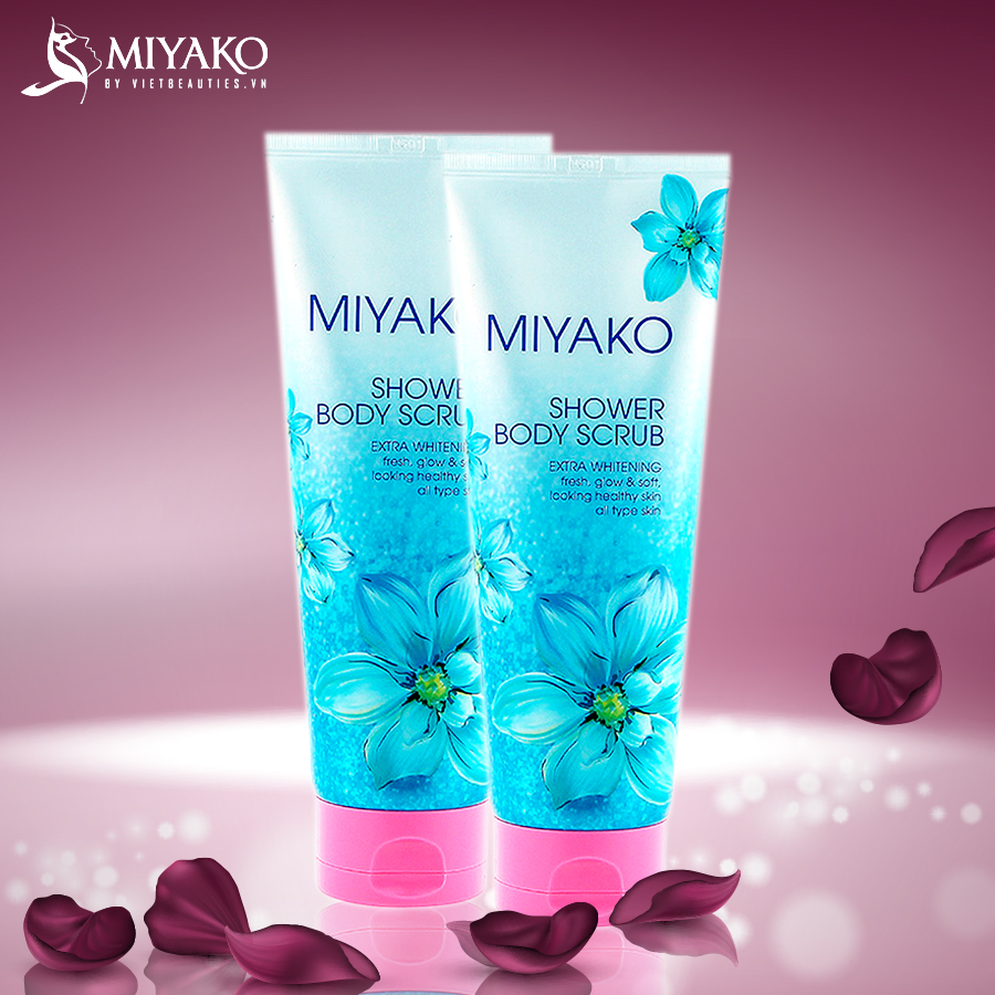 Sữa tắm tẩy da chết Body Scrub Miyako