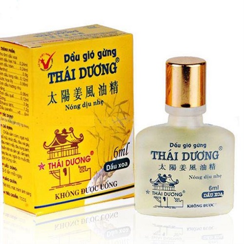 Dầu gió gừng Sao Thái Dương 6 ML- Giúp chữa cảm cúm, ngạt mũi, sổ mũi, nhức đầu