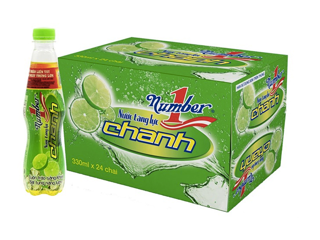 Nước tăng lực Number1 vị chanh 330ml