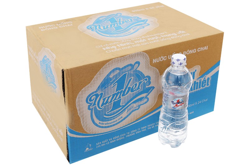 Nước uống tinh khiết Number 1 chai 500ml