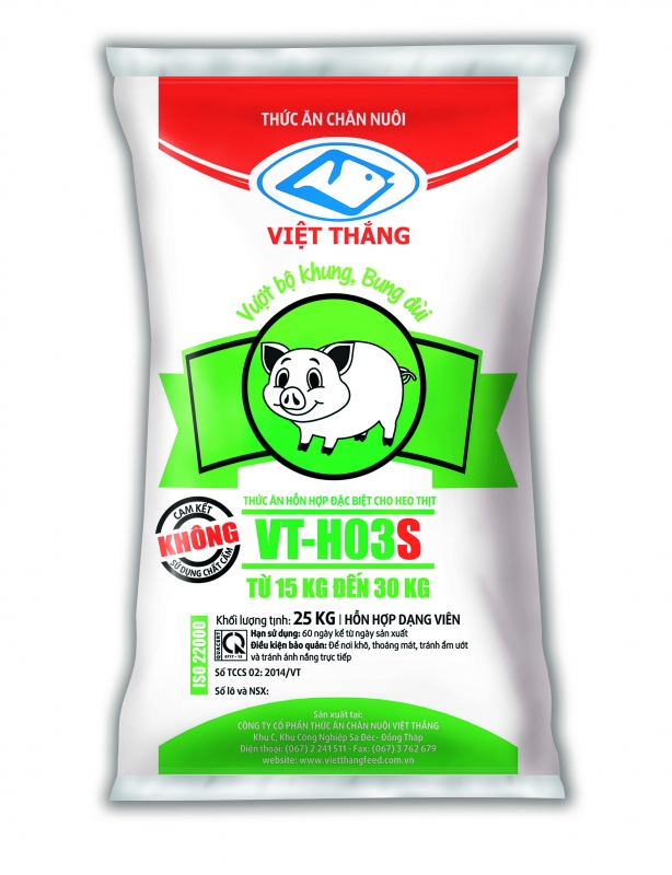 Thức ăn hỗn hợp cho heo từ 15kg - 30kg VT - H03S	