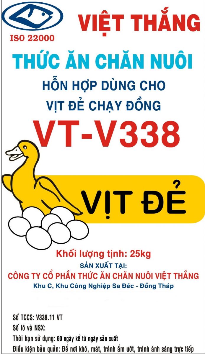 Thức ăn chăn nuôi hỗn hợp dành cho vịt đẻ chạy đồng