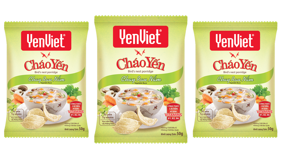 Cháo yến chay rau nấm Yến Việt