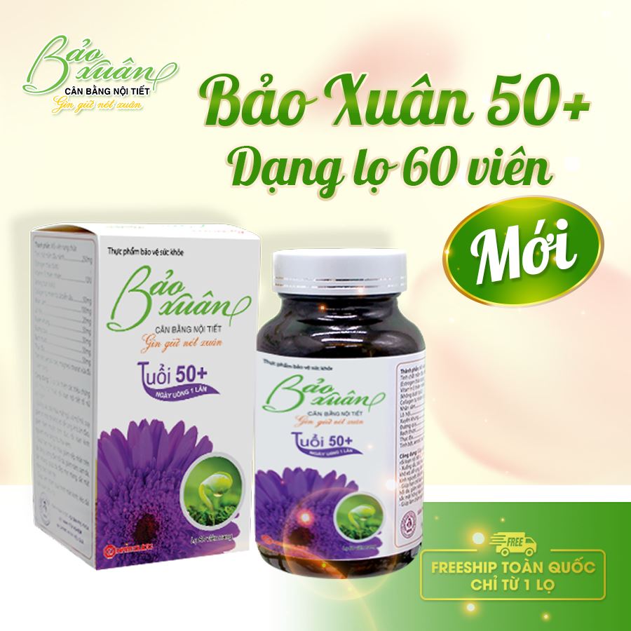 Bảo Xuân tuổi 50+ dạng lọ 60 Viên