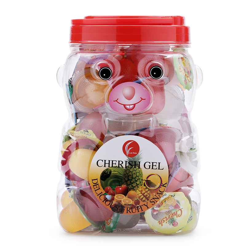 Thạch rau câu hũ gấu Cherish hũ 1kg Lai Phú