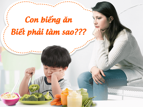 Mẹ nên làm gì khi trẻ biếng ăn?