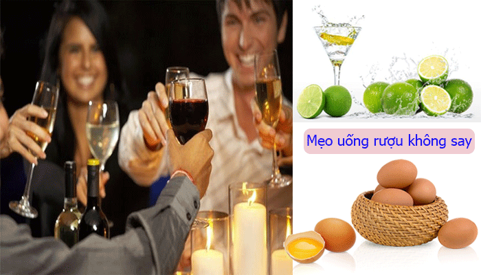 Mẹo uống rượu bia không say