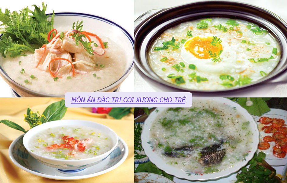 Món ăn đặc trị còi xương cho trẻ