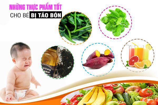 Thực phẩm chữa táo bón hiệu quả cho bé