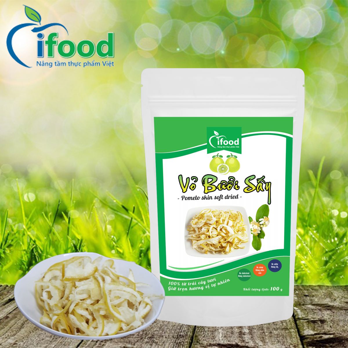 Vỏ bưởi sấy dẻo Ifood có tốt không?