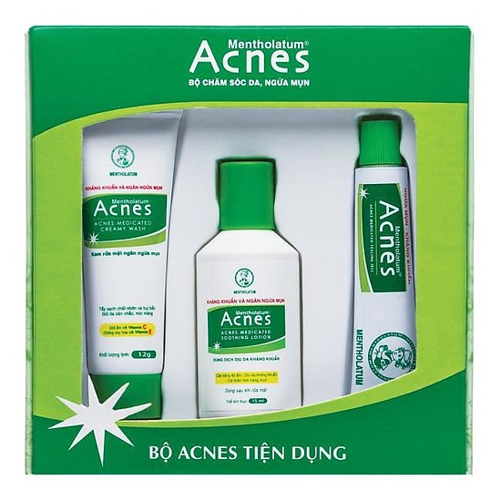 Bộ sản phẩm Acnes Tiện Dụng Trial Set Rohto