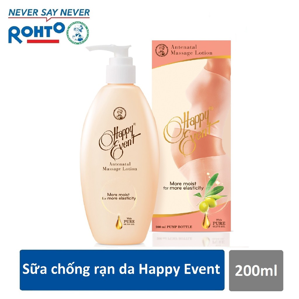 Kem chống rạn da Happy Event 200ml Rohto