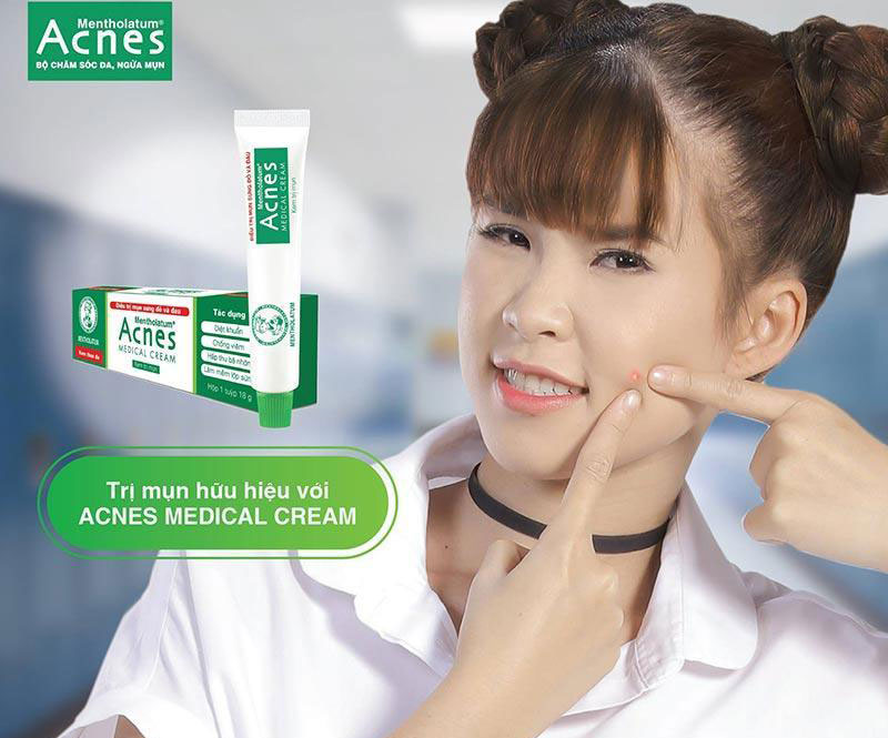 Kem trị mụn Acnes Medical Cream Rohto