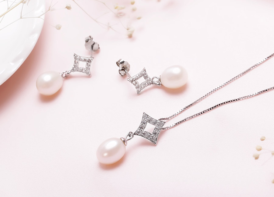 Bộ trang sức bạc Excellent Pearl Eropi Jewelry