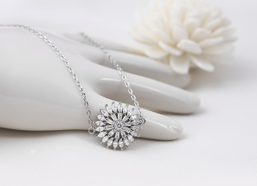 Lắc tay bạc Pretty Sunflower Eropi Jewelry