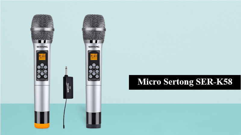 Micro Không Dây Sertong K58 An Tuấn - Thiết Kế Hiện Đại, Chắc Chắn