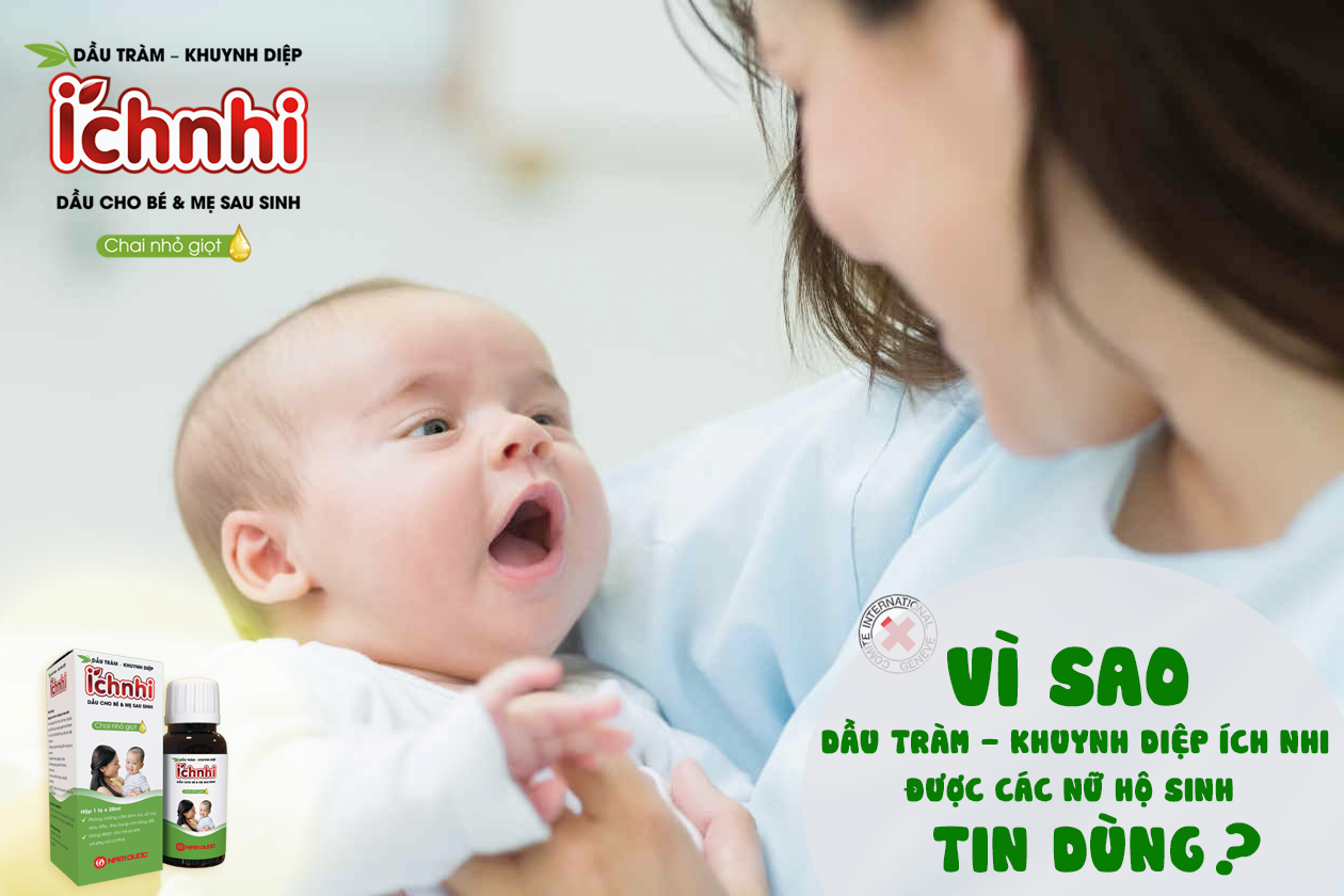 Chữa Cảm Lạnh Cho Bé Bằng Dầu Tràm Khuynh Diệp Ích Nhi