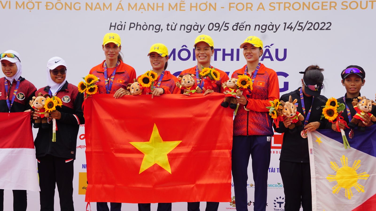 Nhật Ký Sea Games 31: Rowing Giành "Cú Đúp" Vàng