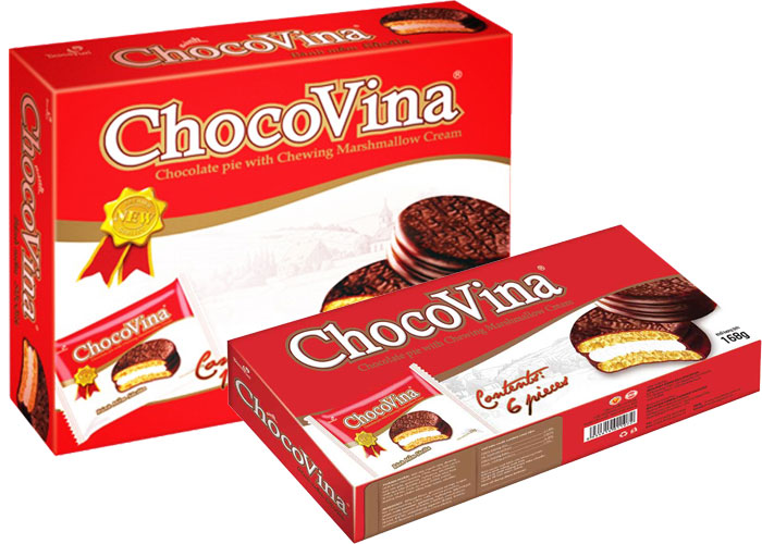 Bánh phủ Socola Chocovina Biscafun 336g