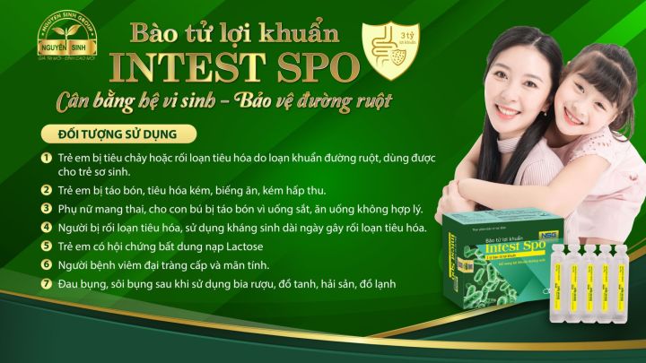 Bào Tử Lợi Khuẩn Intest Spo NSG Nguyên Sinh Có Tốt Không? Mua Ở Đâu Đúng Giá?