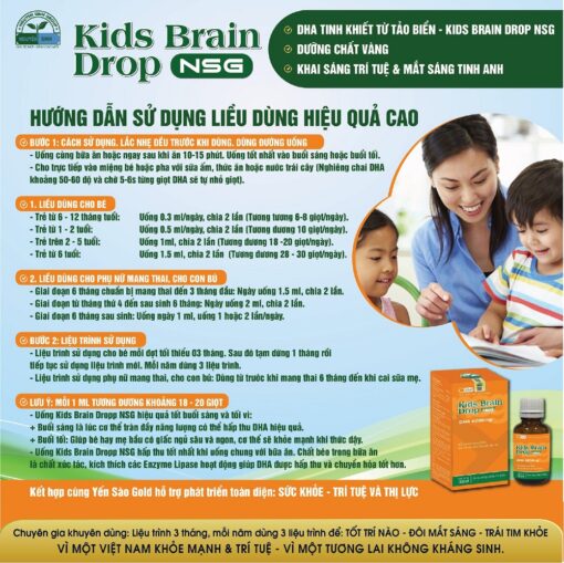 Kids Brain Drop NSG Nguyên Sinh Mua Ở Đâu? Giá Bao Nhiêu? Tốt Không?