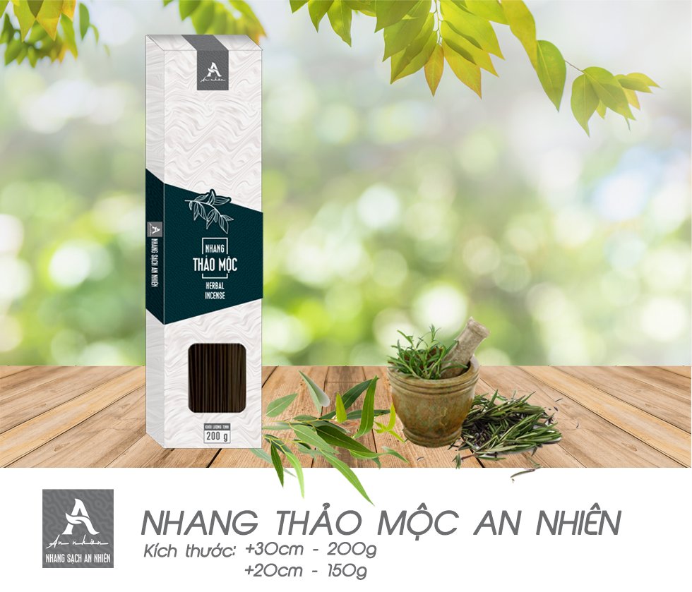 Nhang Thảo Mộc An Nhiên - Giúp Không Khí Được Thanh Lọc