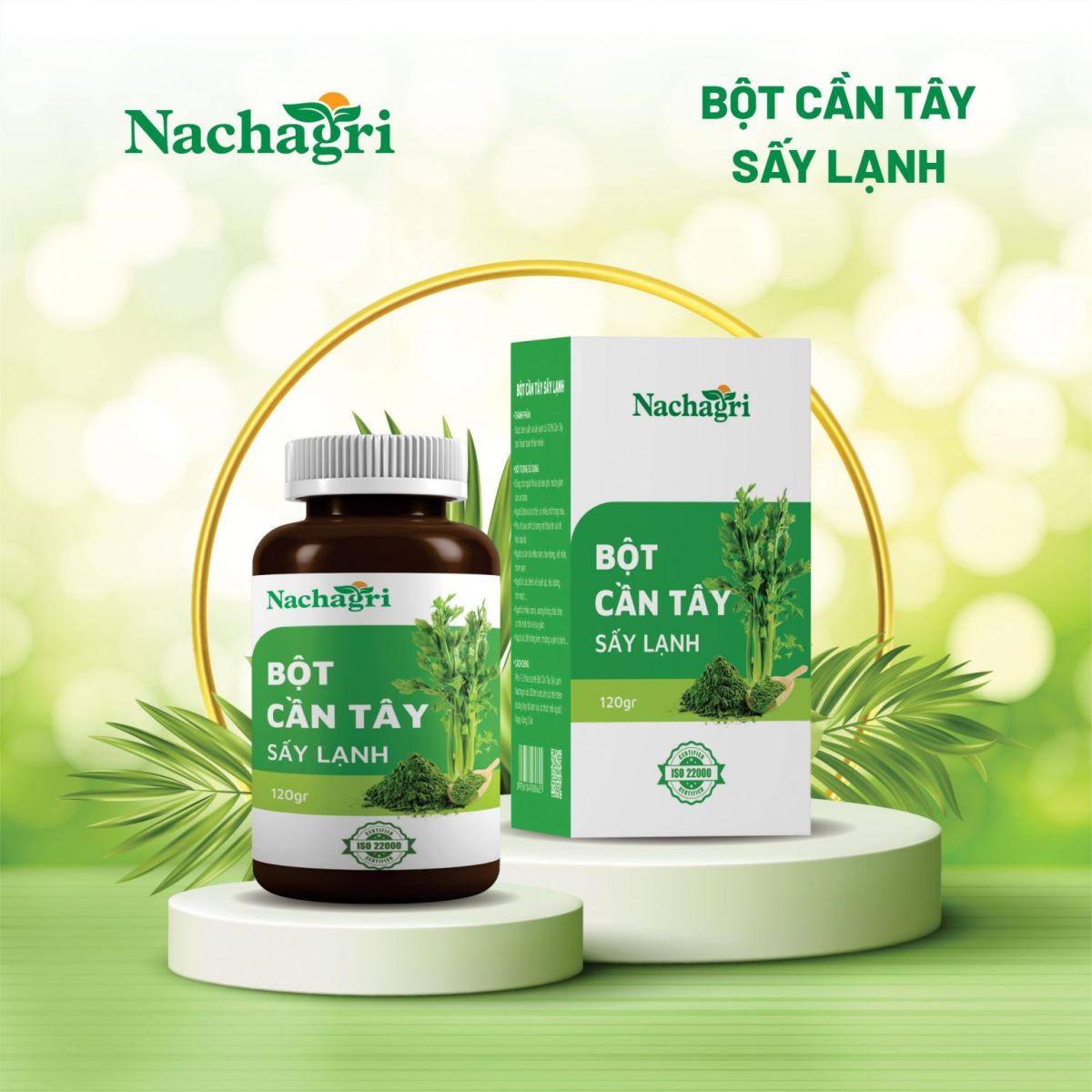 Bột Cần Tây Sấy Lạnh Nachagri Bometa - Đào Thải Độc Tố