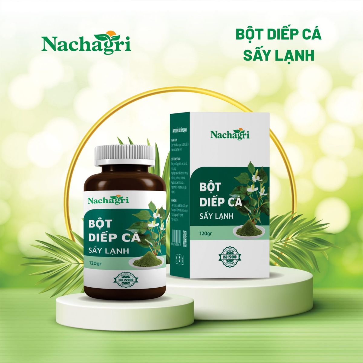 Bột Diếp Cá Sấy Lạnh Nachagri Bometa - Thanh Nhiệt Giải Độc 