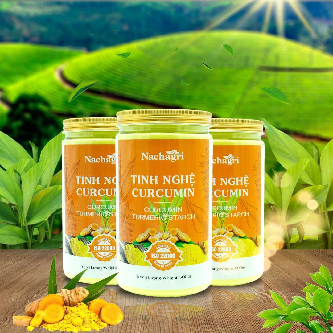 Tinh Nghệ Curcumin Nachagri Bometa - Hỗ Trợ Điều Trị Viêm Loét Dạ Dày