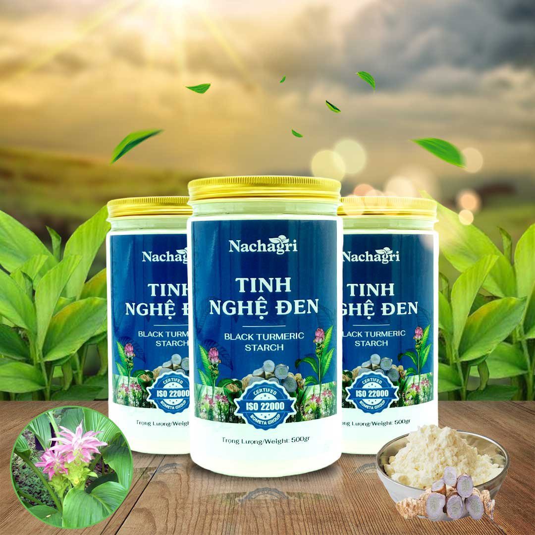 Tinh Nghệ Đen Nachagri Bometa - Làm Đẹp Da, Ngừa Sạm, Nám