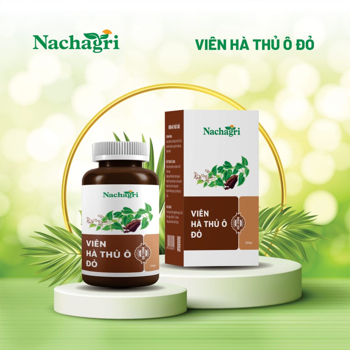 Viên Hà Thủ Ô Đỏ Nachagri Bometa - Chăm Sóc Tóc Và Móng