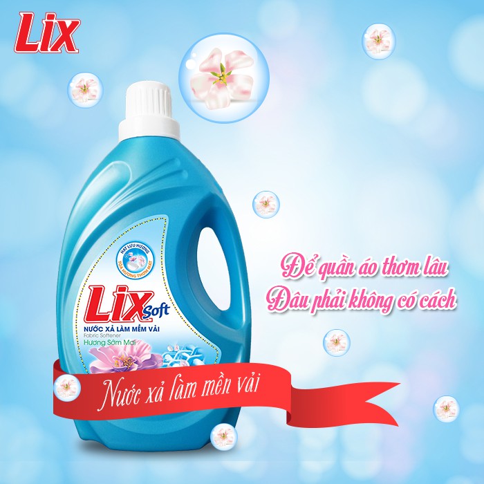 Nước xả vải Lix chai 3.8L