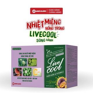 Bột sủi thanh nhiệt Livecool hương chanh dây Nam Dược - Thanh nhiệt, giải khát, giải độc